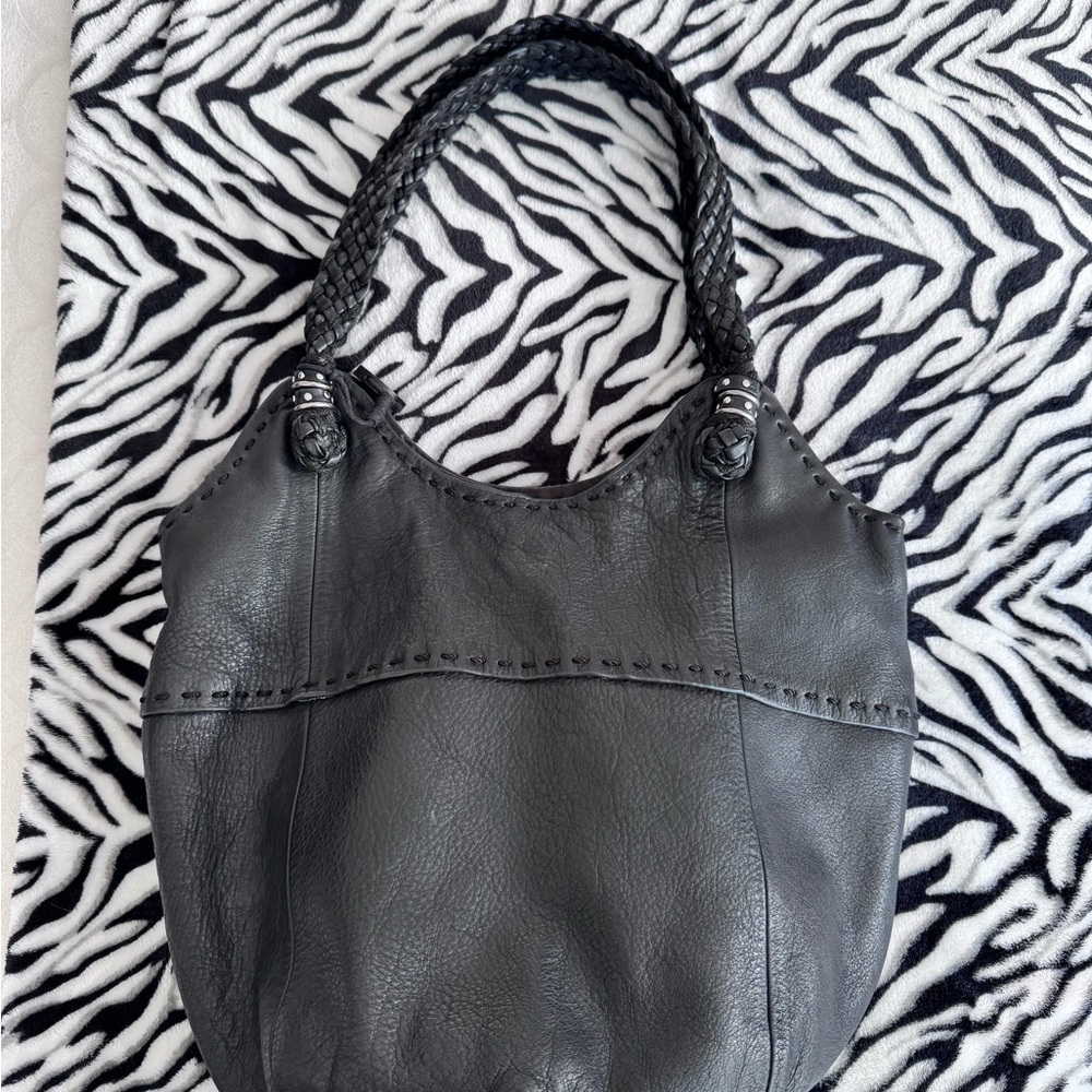 The Sak Black Leather Shoulder Bag